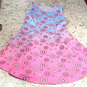 Marvel Pink and Blue Hero Circle Dress